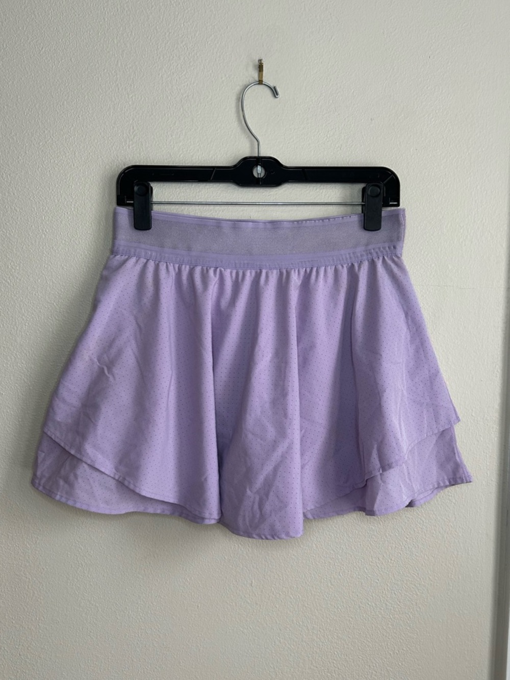 90 Degree by Reflex Perforated Hypersonic Skirt Skort Inner Shorts Lavender Sz L